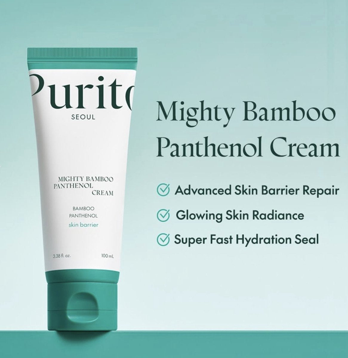 Purito SEOUL - Mighty Bamboo Panthenol Cream | Gezichtscrème 100ml