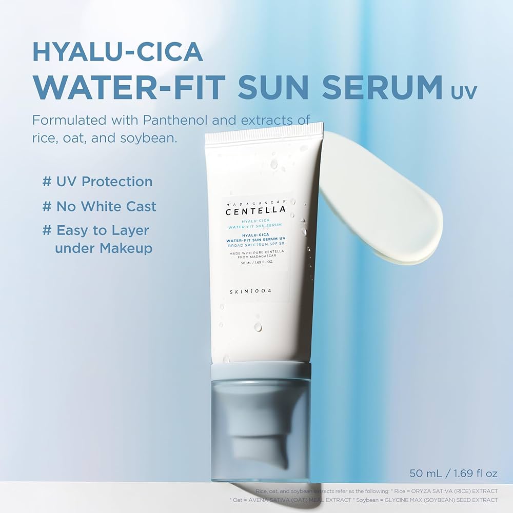 SKIN1004 - Madagascar Centella Hyalu-Cica Water-Fit Sun Serum | Zonnebrandcrème 50ml