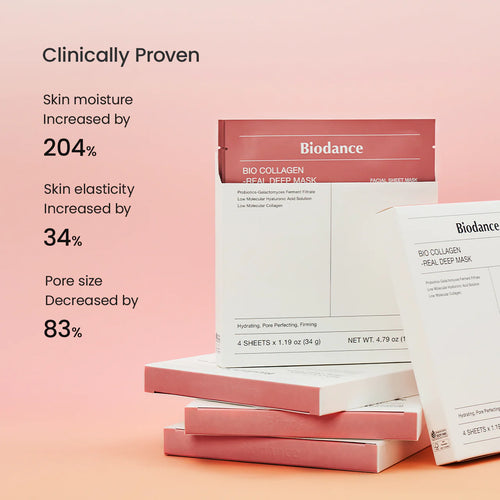 Biodance - Bio Collagen - Real Deep Mask Set | Gezichtsmasker 4st