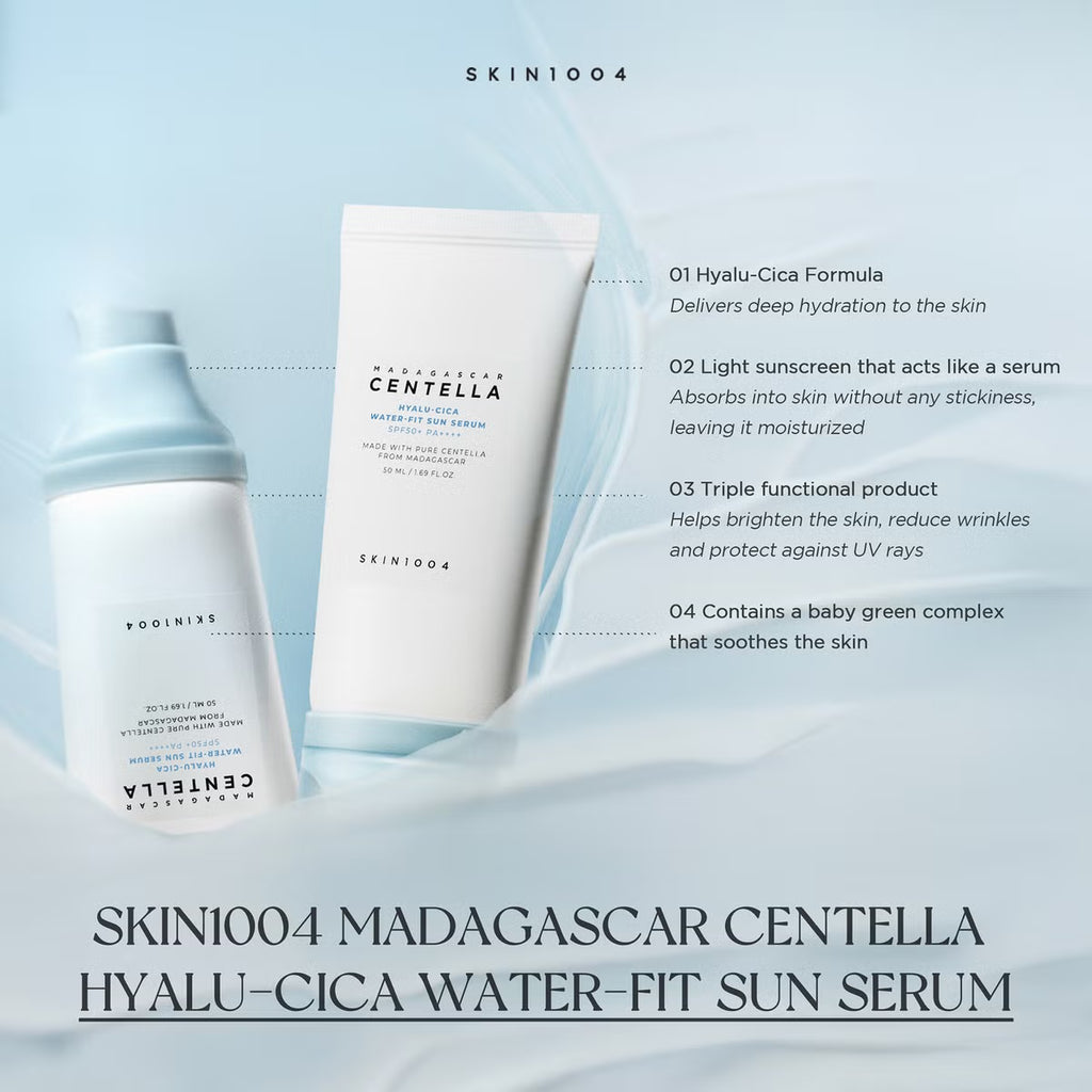 SKIN1004 - Madagascar Centella Hyalu-Cica Water-Fit Sun Serum | Zonnebrandcrème 50ml