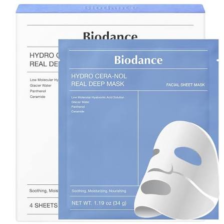 Biodance - Hydro Cera-nol Real Deep Mask Set | Gezichtsmasker 4st